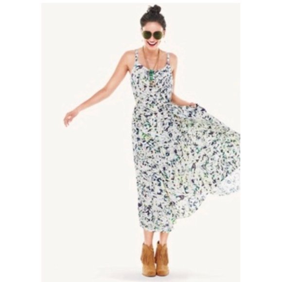 CAbi Margherita Dress Size XS Floral Midi Sundress Pockets Adjustable Strap 5048 - Picture 2 of 11